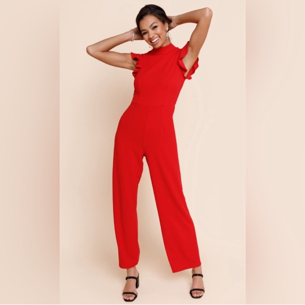 Women’s NWT Red Jumpsuit Francesca’s Small
